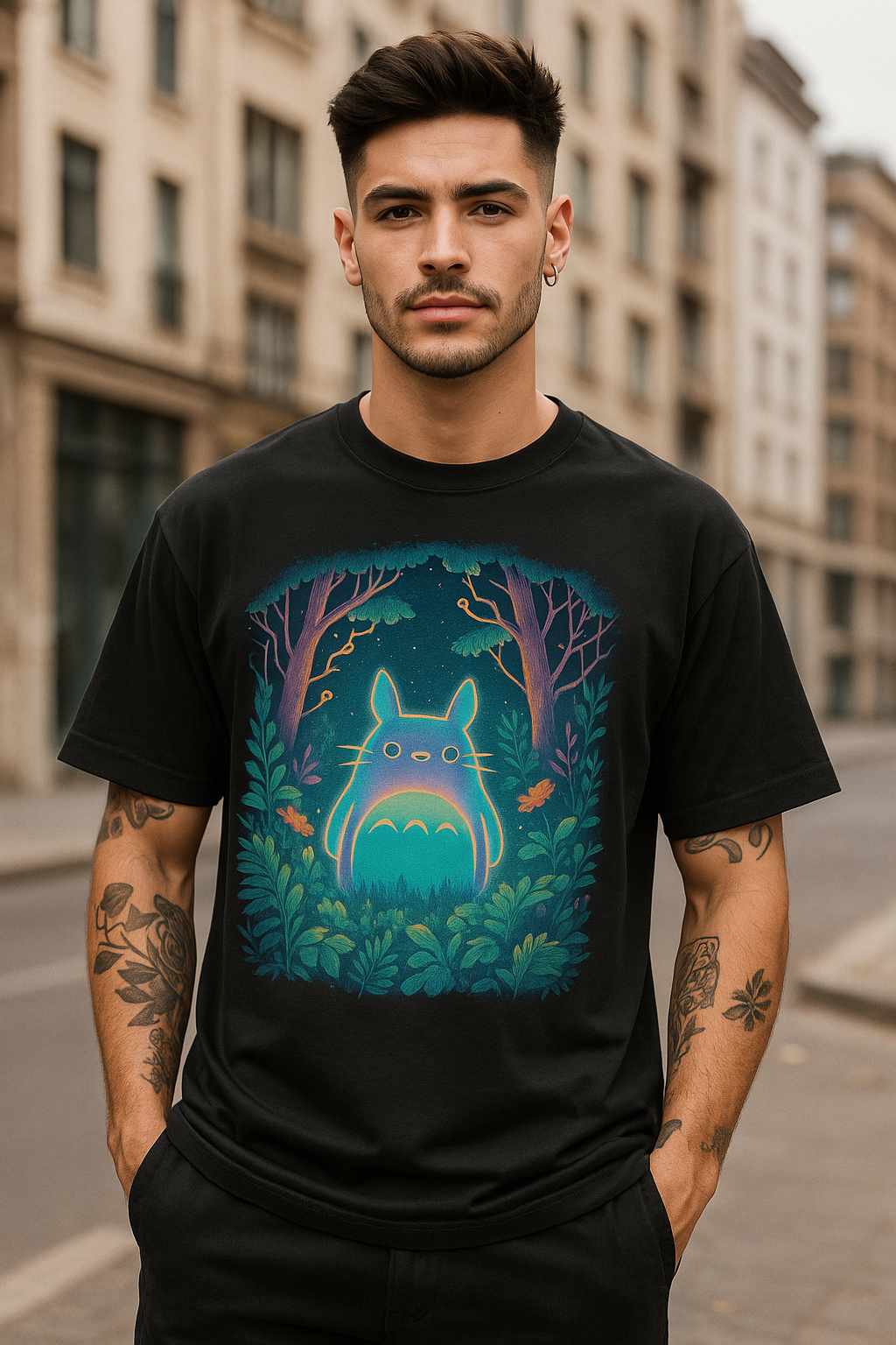 Neon Guardian of the Night