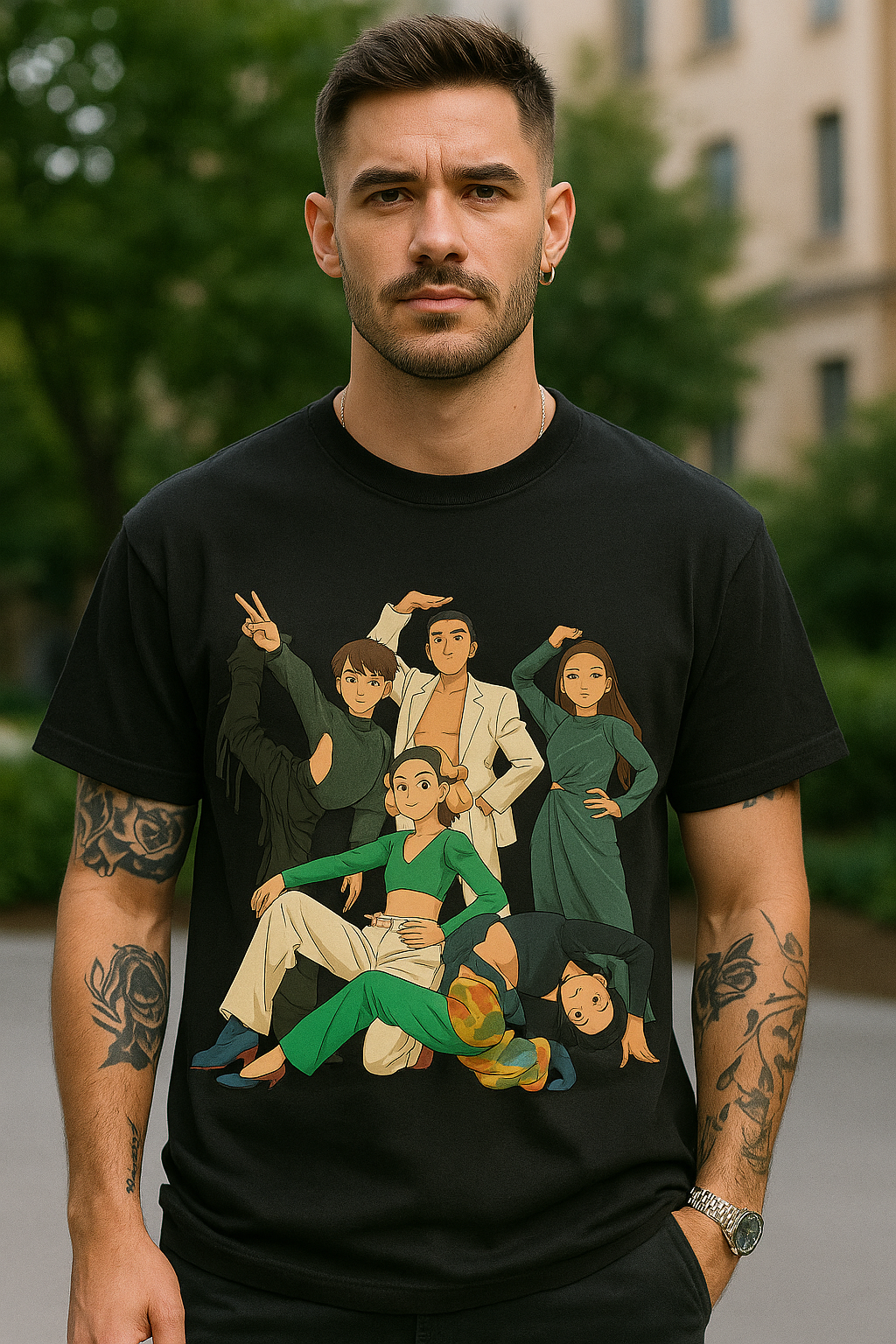 Insta Viral Ghibli T-Shirt – Upload Your Photo & Wear It
