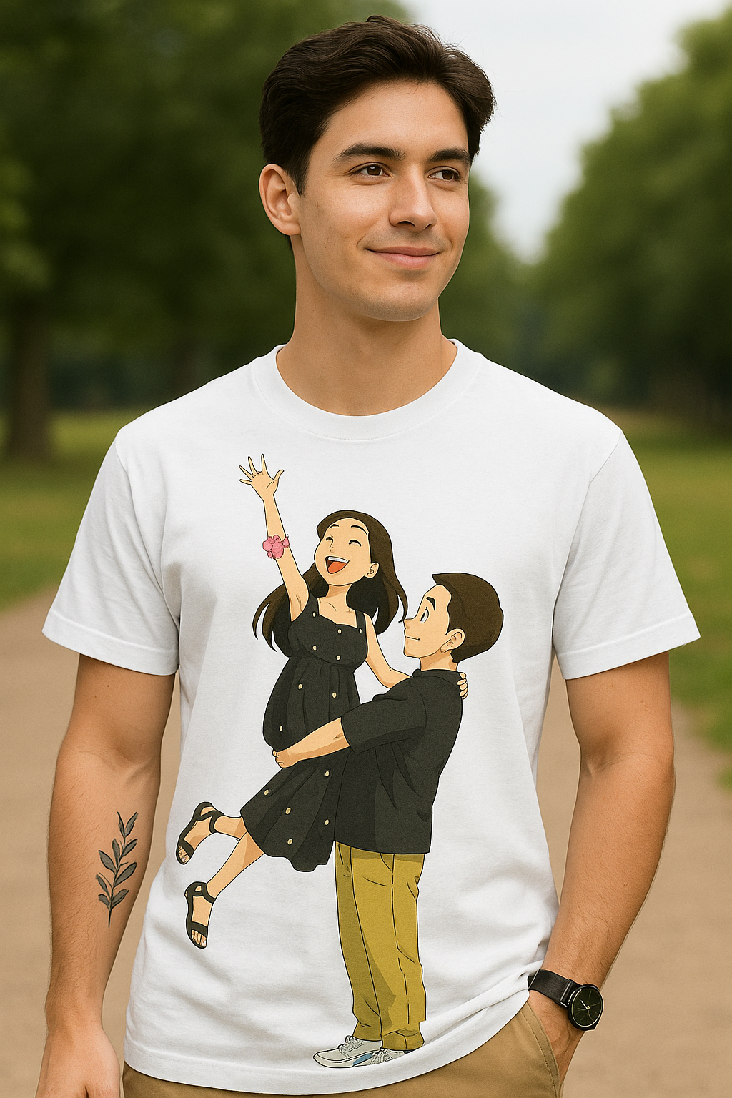 Insta Viral Ghibli T-Shirt – Upload Your Photo & Wear It